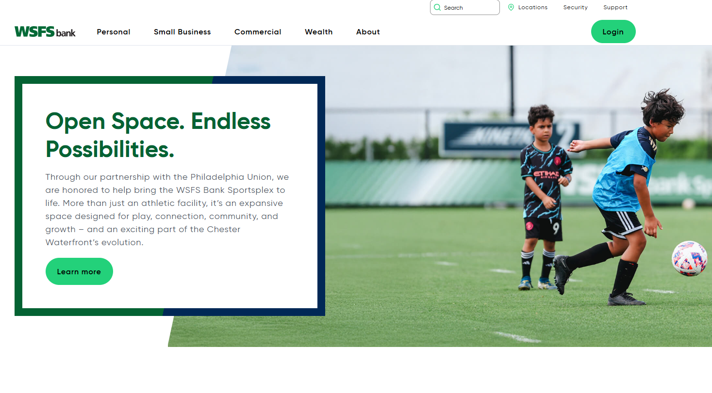 WSFS Bank Homepage